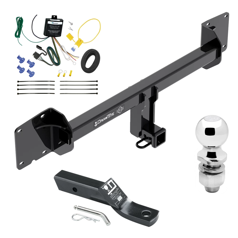 Trailer Tow Hitch For 16-23 Tesla X All Models Complete Package w/ Wiring and 2" Ball