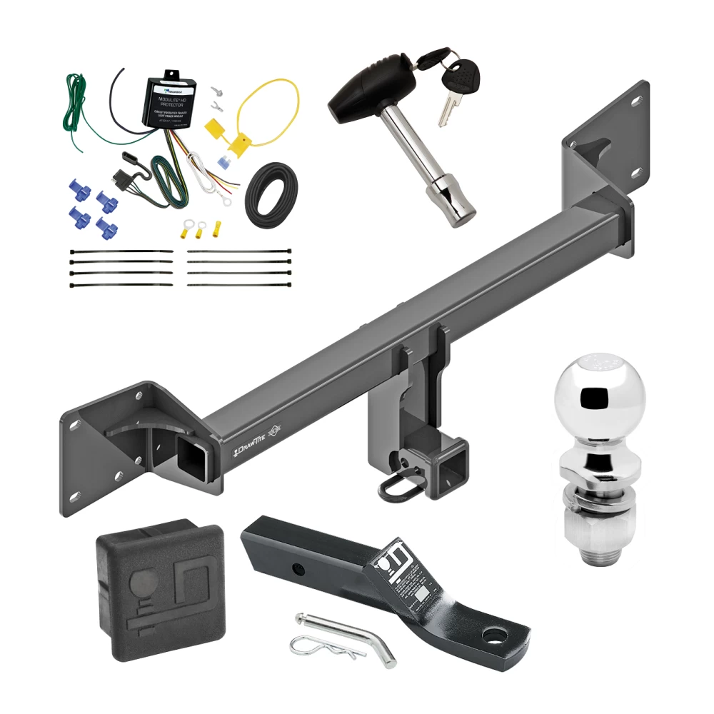 Trailer Tow Hitch For 18-27 Audi Q5 SQ5 All Models Deluxe Package Wiring 2" Ball and Lock