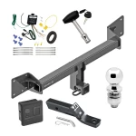 Trailer Tow Hitch For 18-27 Audi Q5 SQ5 All Models Deluxe Package Wiring 2" Ball and Lock