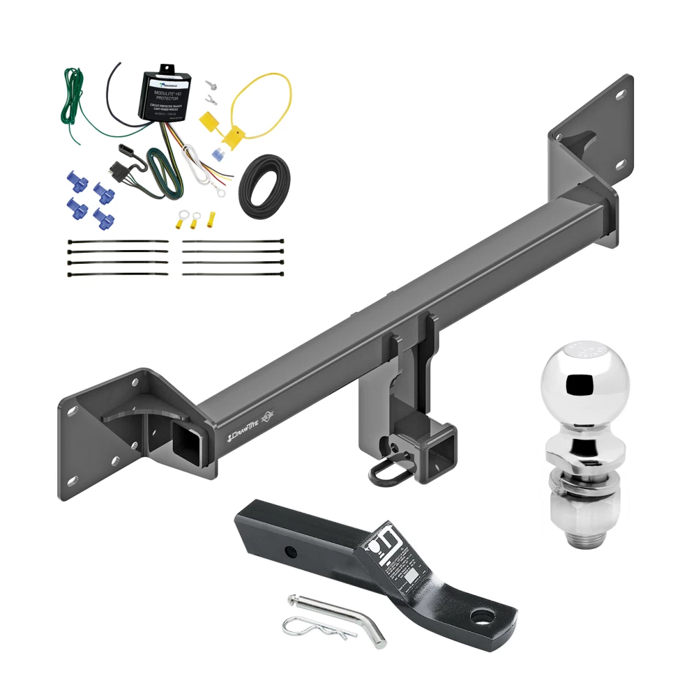 Trailer Tow Hitch For 18-24 Audi Q5 SQ5 Complete Package w/ Wiring and 2" Ball