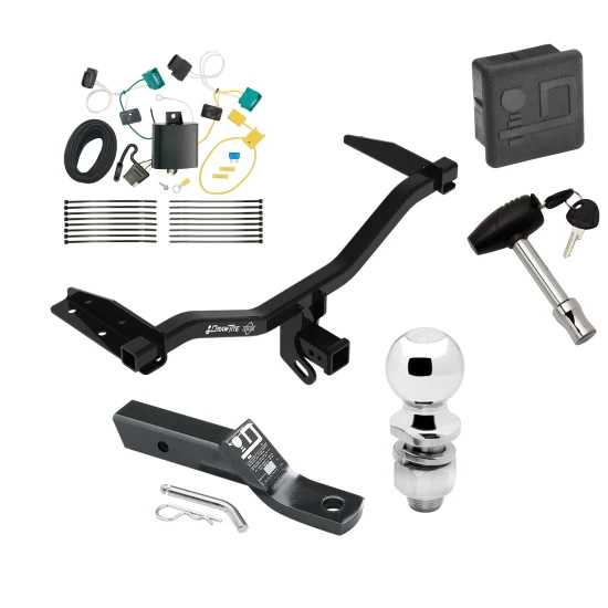 Trailer Tow Hitch For 18-19 Chevrolet Equinox Diesel, Exc Premier Deluxe Package Wiring 2" Ball and Lock