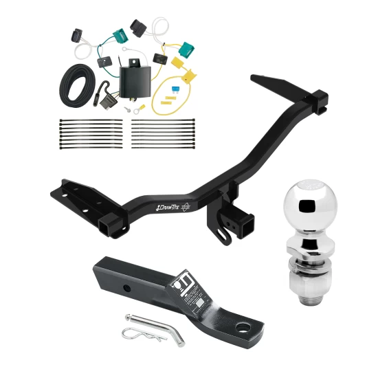Trailer Tow Hitch For 18-19 Chevrolet Equinox Diesel, Exc Premier Complete Package w/ Wiring and 2" Ball