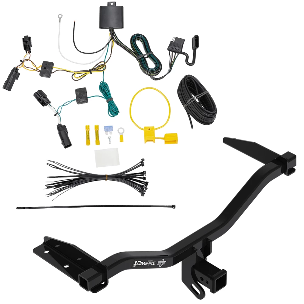 Trailer Tow Hitch For 18-20 GMC Terrain Diesel, w/o Factory Tow PKG w/ Wiring Harness Kit