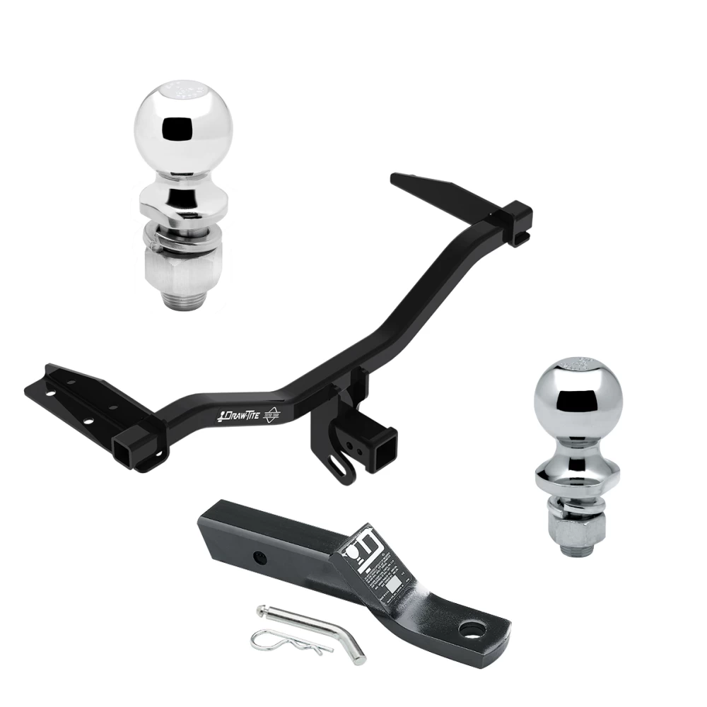 Trailer Tow Hitch For 18-19 Chevy Equinox 18-20 GMC Terrain Diesel Only Receiver w/ 1-7/8" and 2" Ball