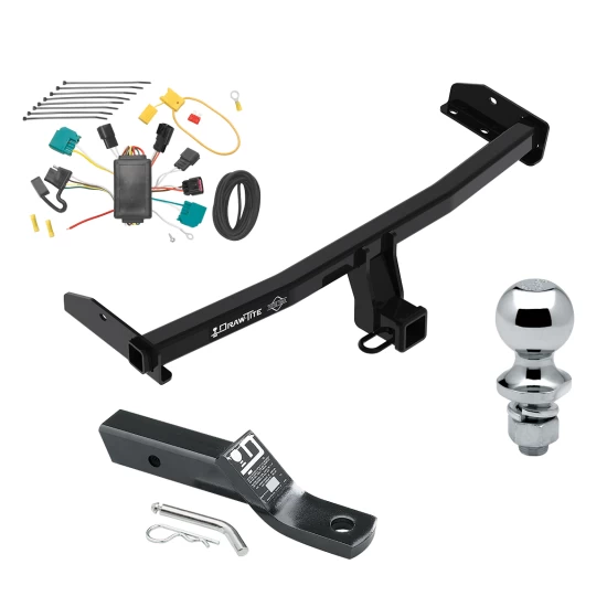 Trailer Tow Hitch For 09-09 Dodge Journey All Models Complete Package w/ Wiring and 1-7/8" Ball