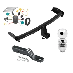 Trailer Tow Hitch For 09-09 Dodge Journey All Models Complete Package w/ Wiring and 2" Ball