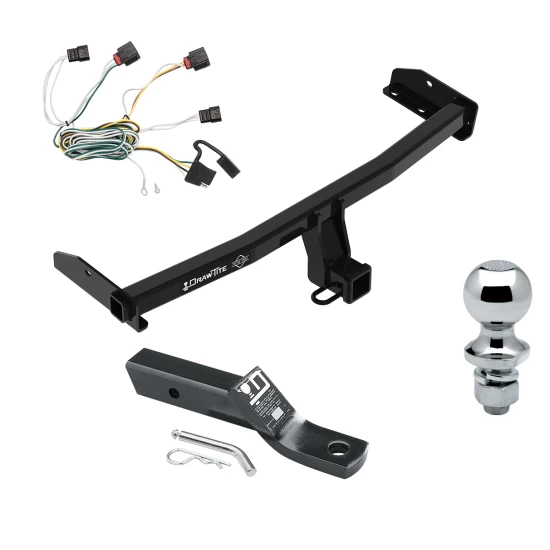 Trailer Tow Hitch For 10-10 Dodge Journey All Models Complete Package w/ Wiring and 1-7/8" Ball