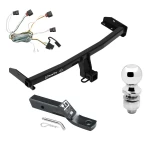 Trailer Tow Hitch For 10-10 Dodge Journey All Models Complete Package w/ Wiring and 2" Ball