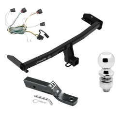 Trailer Tow Hitch For 10-10 Dodge Journey All Models Complete Package w/ Wiring and 2" Ball