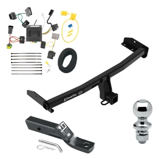 Trailer Tow Hitch For 11-20 Dodge Journey w/ LED Taillights Complete Package w/ Wiring and 1-7/8" Ball