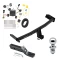 Trailer Tow Hitch For 11-20 Dodge Journey w/ LED Taillights Complete Package w/ Wiring and 1-7/8" Ball