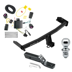 Trailer Tow Hitch For 11-20 Dodge Journey w/o LED Taillights Complete Package w/ Wiring and 1-7/8" Ball
