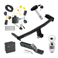 Trailer Tow Hitch For 11-20 Dodge Journey w/o LED Taillights Deluxe Package Wiring 2" Ball and Lock