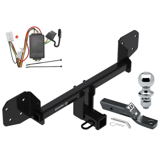 Trailer Tow Hitch For 10-19 Subaru Outback Wagon Complete Package w/ Wiring and 1-7/8" Ball