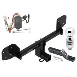 Trailer Tow Hitch For 10-19 Subaru Outback Wagon Complete Package w/ Wiring and 2" Ball