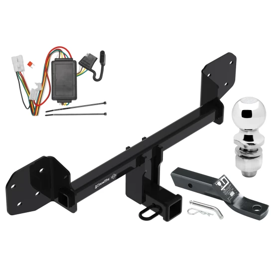 Trailer Tow Hitch For 10-19 Subaru Outback Wagon Complete Package w/ Wiring and 2" Ball