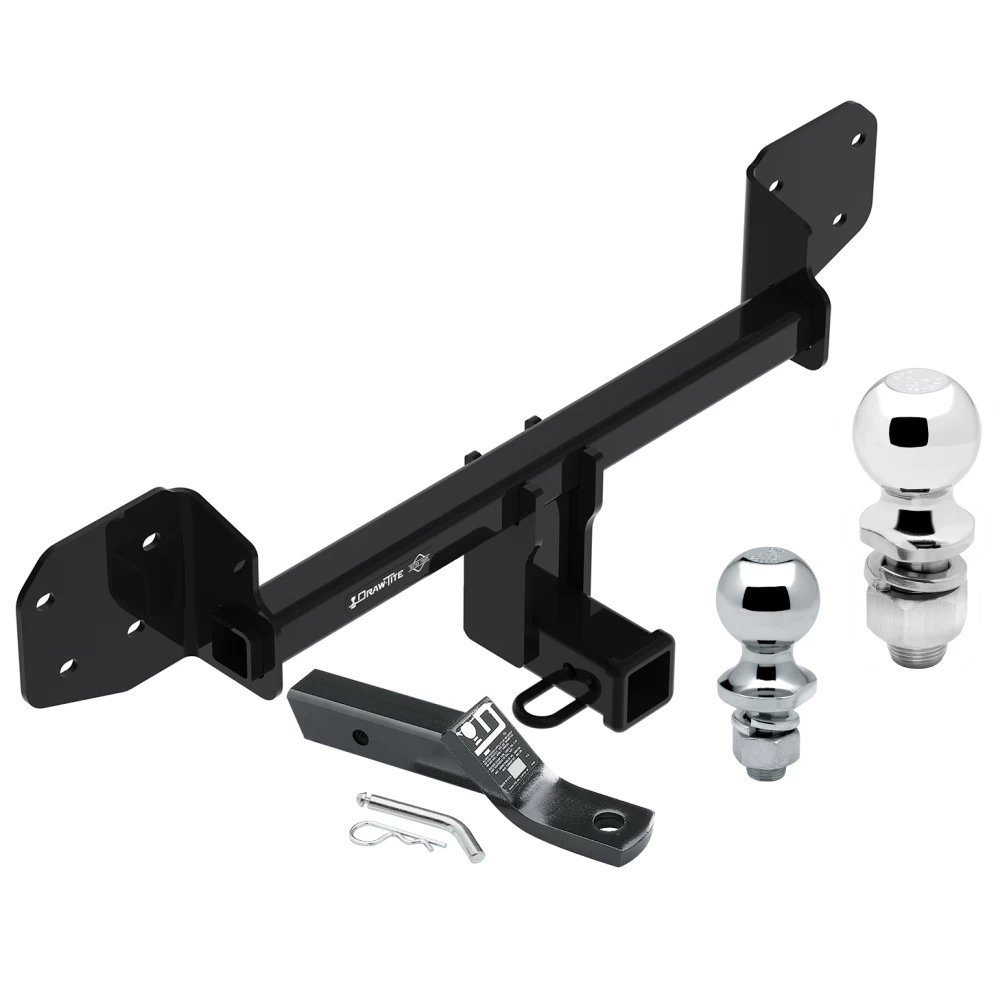 Trailer Tow Hitch For 10-19 Subaru Outback 10-12 Except Sport 2" Receiver w/ 1-7/8" and 2" Ball