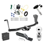 Trailer Tow Hitch For 18-21 Mitsubishi Eclipse Cross All Models Deluxe Package Wiring 2" Ball and Lock