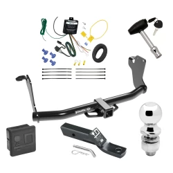 Trailer Tow Hitch For 18-21 Mitsubishi Eclipse Cross All Models Deluxe Package Wiring 2" Ball and Lock