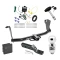 Trailer Tow Hitch For 18-21 Mitsubishi Eclipse Cross All Models Deluxe Package Wiring 2" Ball and Lock