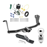 Trailer Tow Hitch For 18-21 Mitsubishi Eclipse Cross All Models Complete Package w/ Wiring and 2" Ball