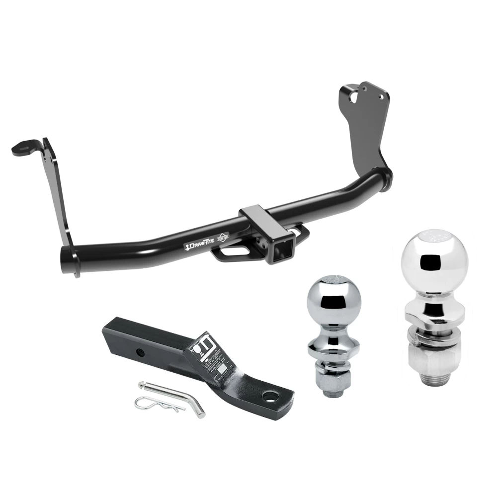 Trailer Tow Hitch For 18-21 Mitsubishi Eclipse Cross 2" Receiver w/ 1-7/8" and 2" Ball