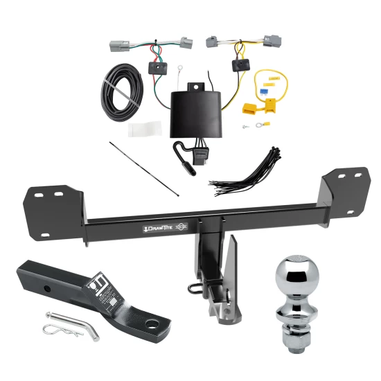 Trailer Tow Hitch For 19-26 Volvo XC40 19-24 XC40 Recharge 22-24 C40 Recharge 25-26 EX40 Complete Package w/ Wiring and 1-7/8" Ball