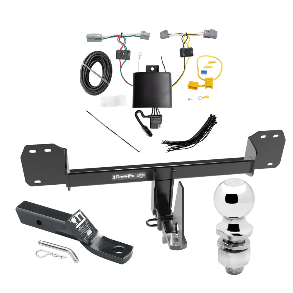 Trailer Tow Hitch For 19-26 Volvo XC40 19-24 XC40 Recharge 22-24 C40 Recharge 25-26 EX40 Complete Package w/ Wiring and 2" Ball