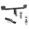 Trailer Tow Hitch For 19-26 Volvo XC40 19-24 XC40 Recharge 22-24 C40 Recharge 25-26 EX40 2" Receiver w/ 1-7/8" and 2" Ball