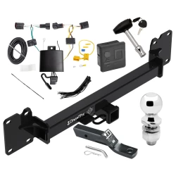 Trailer Tow Hitch For 18-23 Land Rover Range Rover Velar All Models Deluxe Package Wiring 2" Ball and Lock