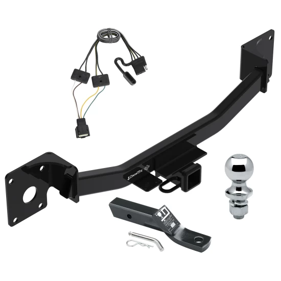 Trailer Tow Hitch For 19-26 Cadillac XT4 All Models Complete Package w/ Wiring and 1-7/8" Ball