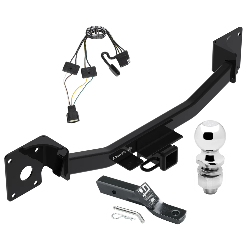 Trailer Tow Hitch For 19-26 Cadillac XT4 All Models Complete Package w/ Wiring and 2" Ball