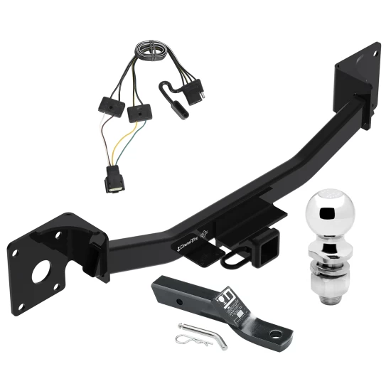 Trailer Tow Hitch For 19-26 Cadillac XT4 All Models Complete Package w/ Wiring and 2" Ball
