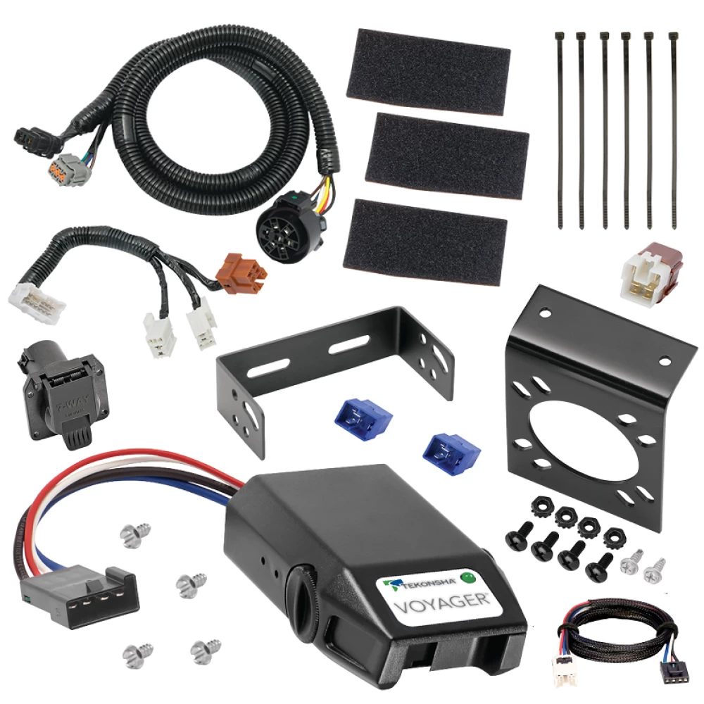 For 2005-2023 Nissan Frontier 7-Way RV Wiring + Tekonsha Voyager Brake Control + Plug & Play BC Adapter (For (Canada Only) Models) By Tekonsha