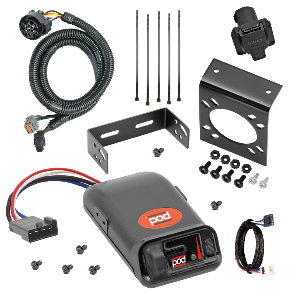 For 2005-2024 Nissan Frontier 7-Way RV Wiring + Pro Series POD Brake Control + Plug & Play BC Adapter (For w/Factory Tow Package (Canada Only) Models) By Tekonsha
