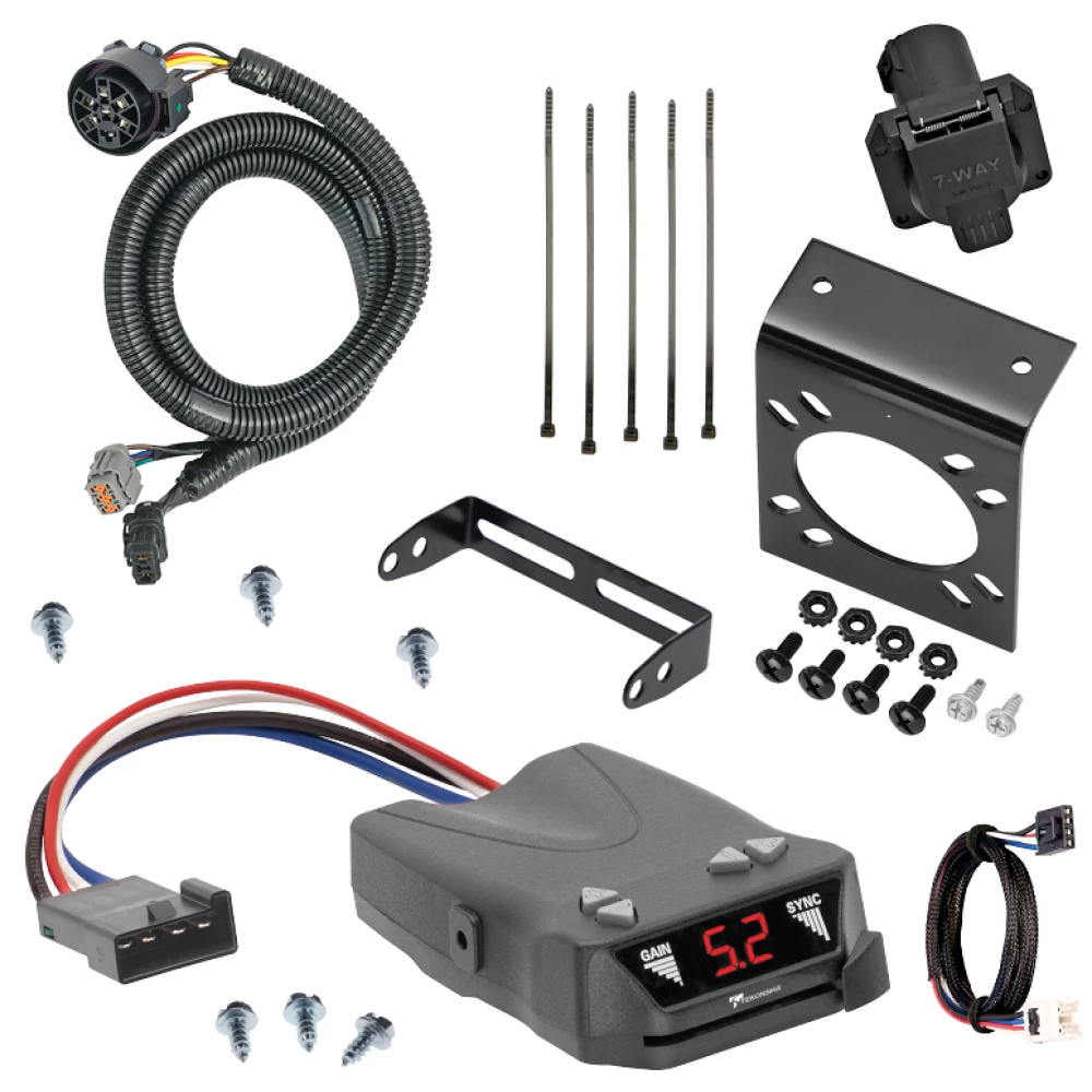 For 2005-2012 Nissan Pathfinder 7-Way RV Wiring + Tekonsha Brakeman IV Brake Control + Plug & Play BC Adapter (For w/Factory Tow Package (Canada Only) Models) By Tekonsha