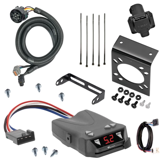 For 2005-2012 Nissan Pathfinder 7-Way RV Wiring + Tekonsha Brakeman IV Brake Control + Plug & Play BC Adapter (For w/Factory Tow Package (Canada Only) Models) By Tekonsha