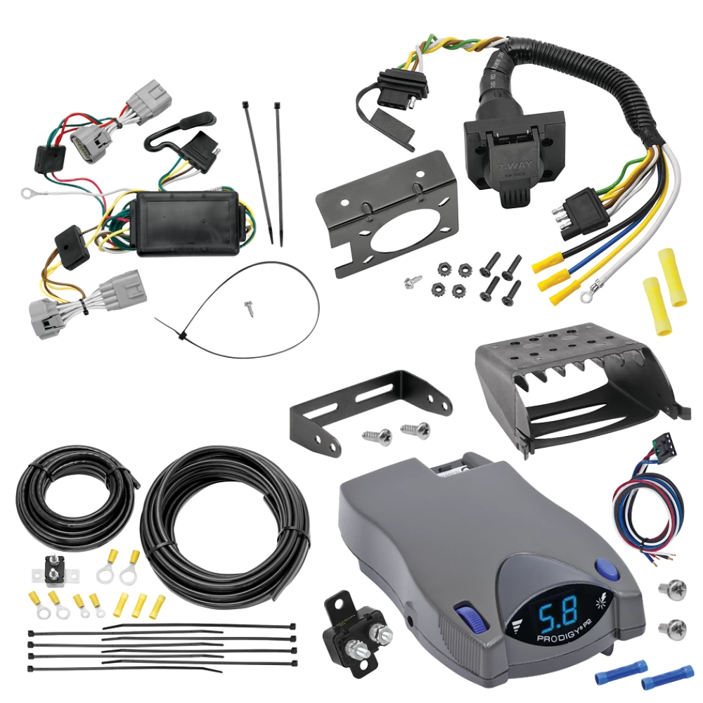 For 2005-2006 Jeep Grand Cherokee 7-Way RV Wiring + Tekonsha Prodigy P2 Brake Control By Tekonsha
