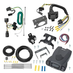 For 07-18 Jeep Wrangler JK 7 Way Trailer Wiring RV 7 Pin 7 Blade + Tekonsha Prodigy P3 Brake Controller By Tekonsha