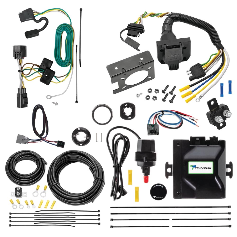 For 2018-2018 Jeep Wrangler JK Tekonsha Prodigy iD Bluetooth Wireless Brake Control + Plug & Play BC Adapter + 7-Way RV Wiring (Excludes: w/Right Hand Drive & Limited Edition Models) By Tekonsha