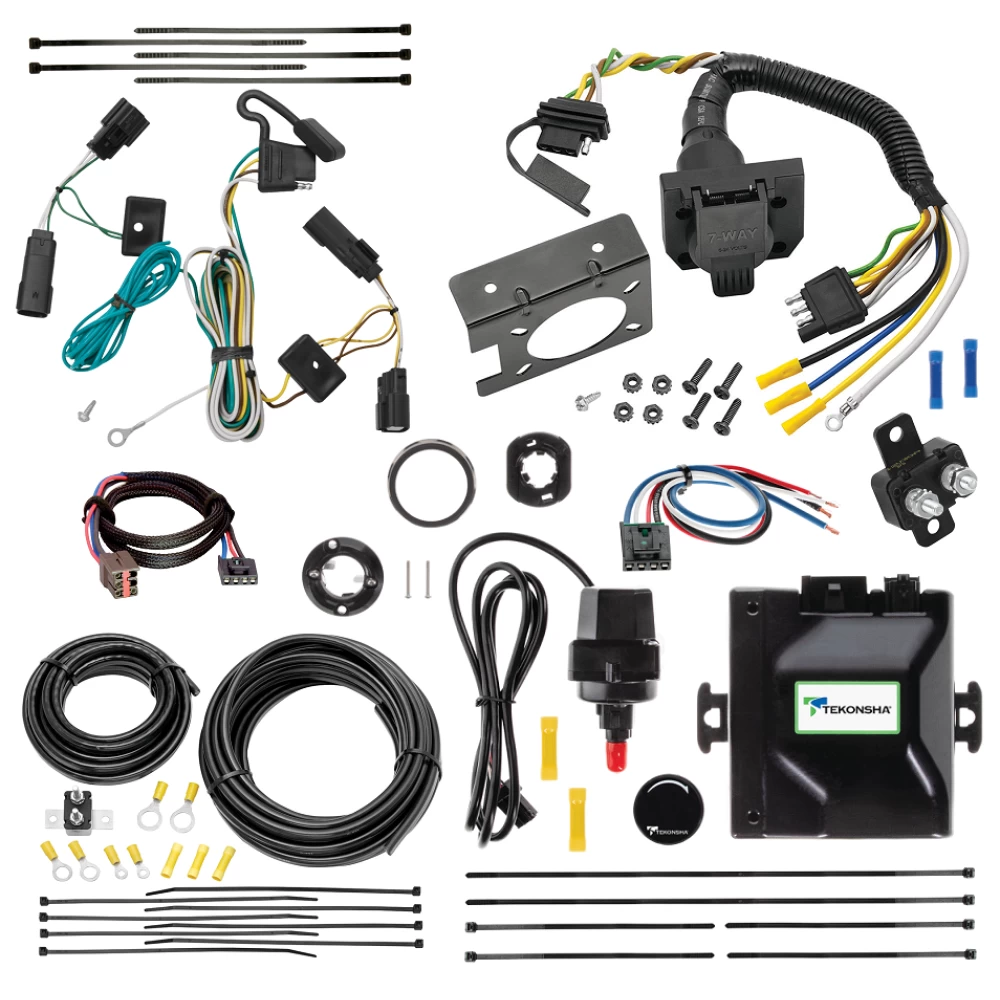 For 2009-2011 Ford Flex Tekonsha Prodigy iD Bluetooth Wireless Brake Control + Plug & Play BC Adapter + 7-Way RV Wiring By Tekonsha