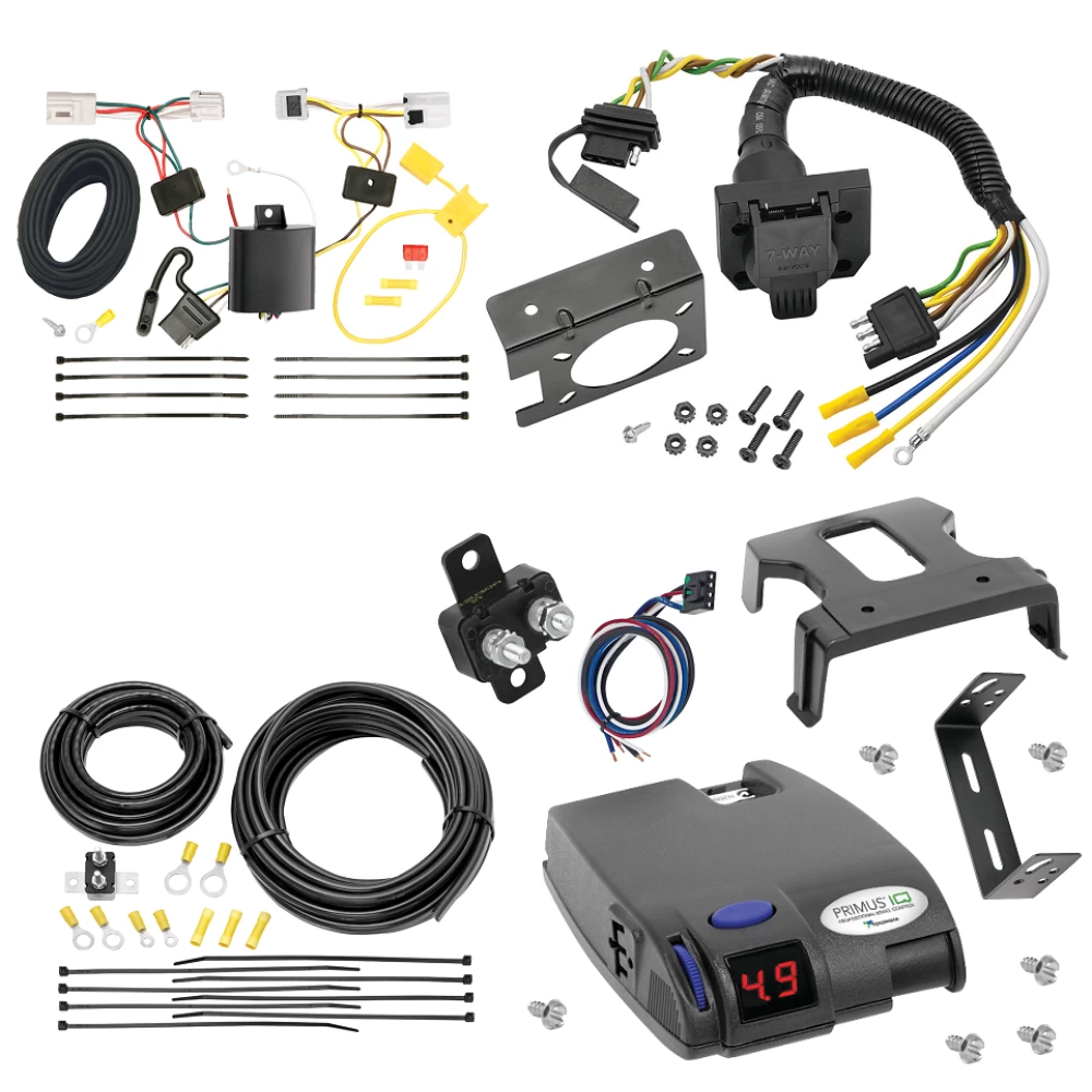For 2014-2020 Nissan Rogue 7-Way RV Wiring + Tekonsha Primus IQ Brake Control (Excludes: Sport Models) By Tekonsha