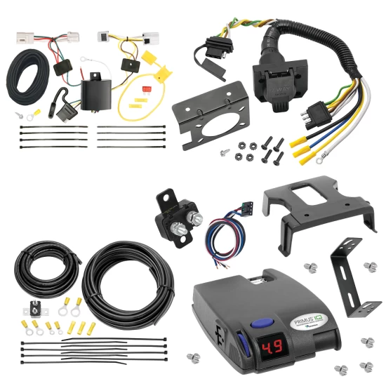 For 2014-2020 Nissan Rogue 7-Way RV Wiring + Tekonsha Primus IQ Brake Control (Excludes: Sport Models) By Tekonsha