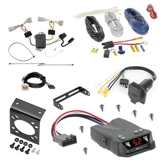 For 2005-2015 Toyota Tacoma 7-Way RV Wiring + Tekonsha Brakeman IV Brake Control + Plug & Play BC Adapter By Tekonsha