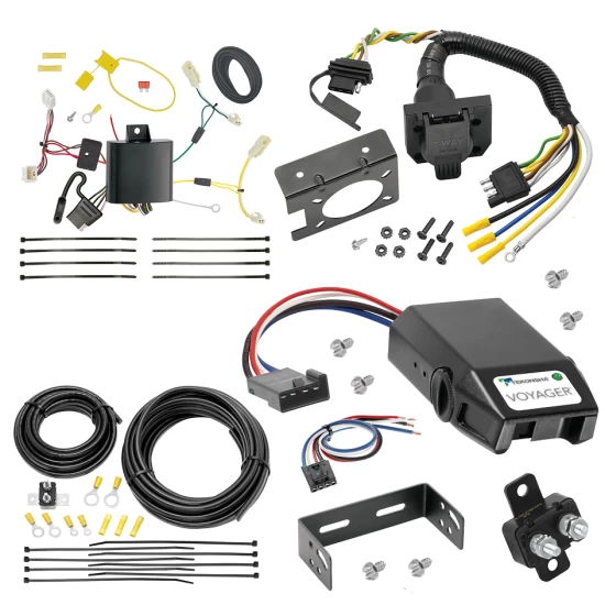 For 2011-2014 Toyota Sienna 7-Way RV Wiring + Tekonsha Voyager Brake Control + Generic BC Wiring Adapter By Tekonsha