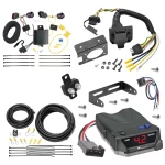 For 15-22 Ram ProMaster City 7 Way Trailer Wiring RV 7 Pin 7 Blade + Tekonsha BRAKE-EVN Brake Controller + Wiring Adapter By Tekonsha