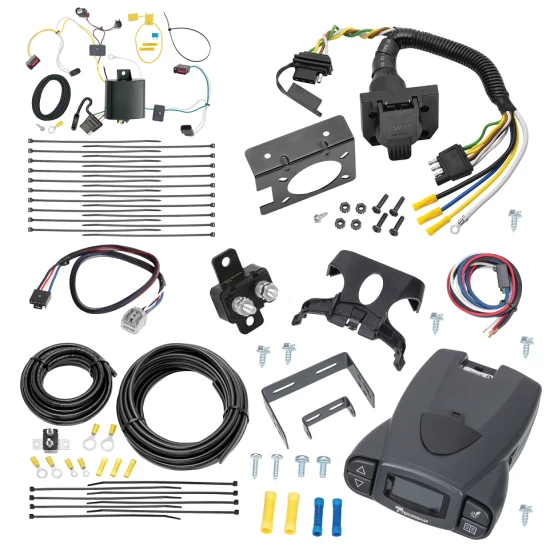 For 2022-2023 Jeep Grand Cherokee WK 7-Way RV Wiring + Tekonsha Prodigy P3 Brake Control + Plug & Play BC Adapter By Tekonsha