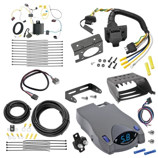 For 2014-2021 Jeep Grand Cherokee 7-Way RV Wiring + Tekonsha Prodigy P2 Brake Control + Plug & Play BC Adapter By Tekonsha