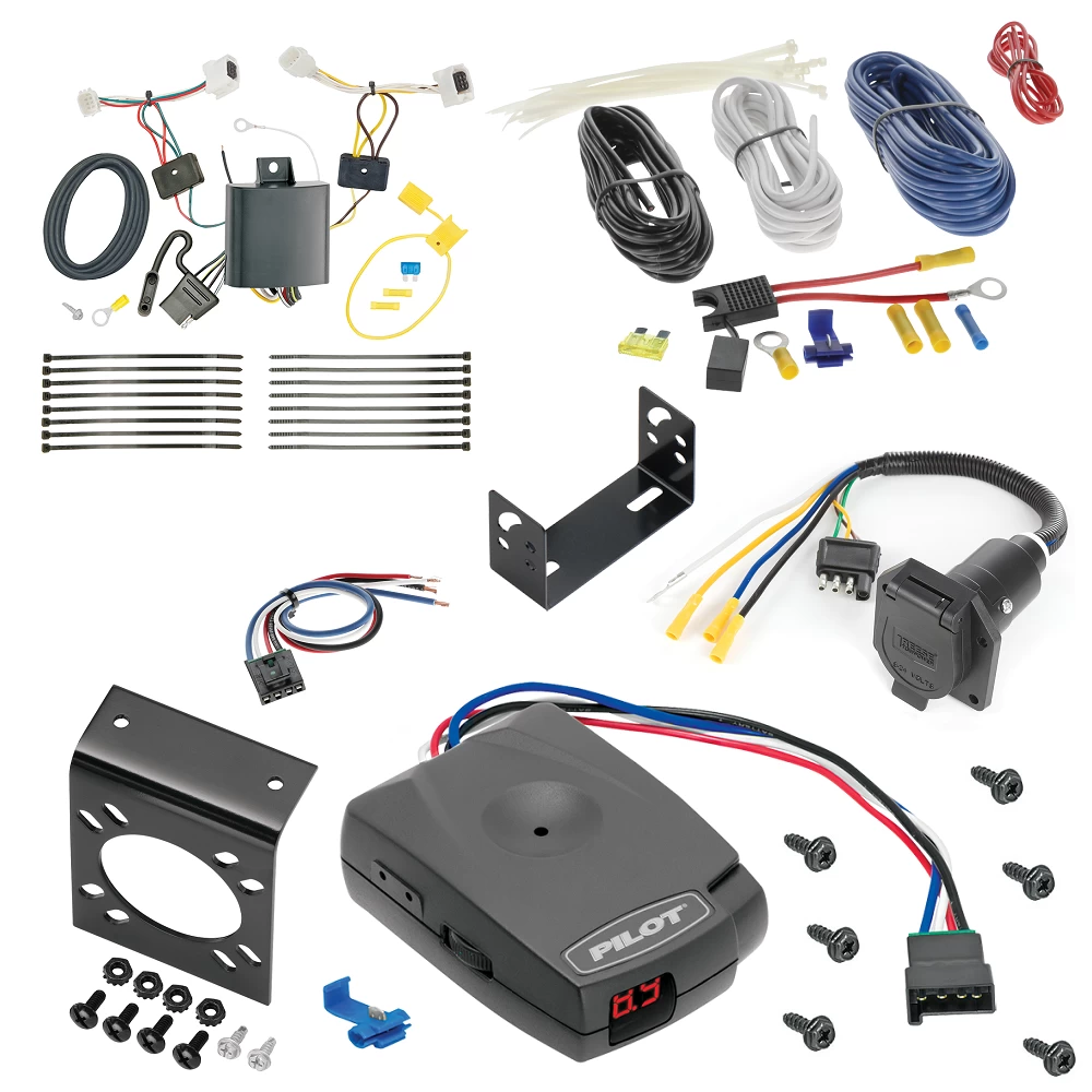 For 2017-2021 Mazda CX-5 7-Way RV Wiring + Pro Series Pilot Brake Control + Generic BC Wiring Adapter (For All Styles Models) By Tekonsha