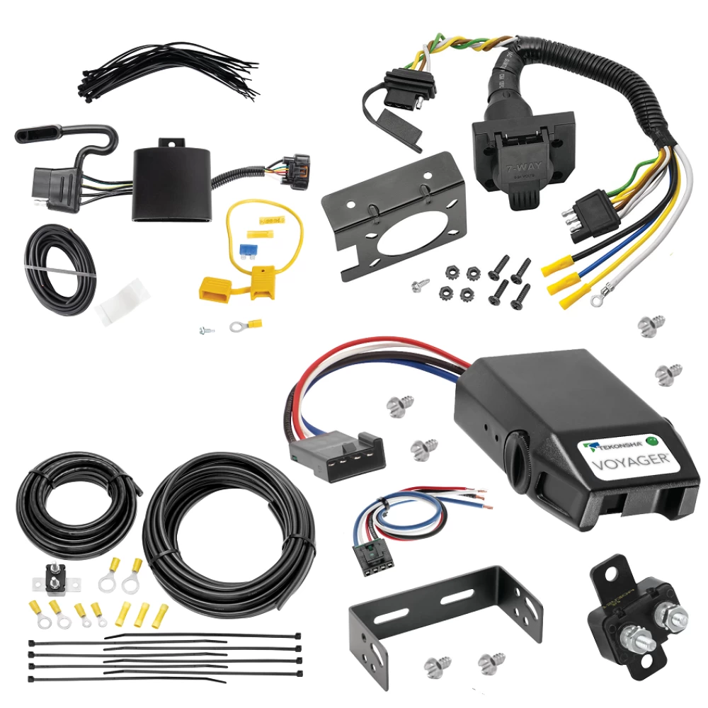 For 2022-2024 Hyundai Tucson 7-Way RV Wiring + Tekonsha Voyager Brake Control + Generic BC Wiring Adapter By Tekonsha